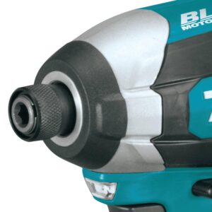 Makita 18V LXT Brushless 1/4 in. Impact Driver, 7-1/4 in. Circular Saw and Reciprocating Saw with bonus 18V LXT Starter Pack