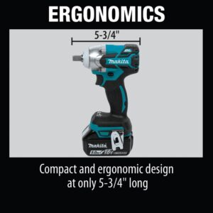 Makita 18-Volt LXT Lithium-Ion Compact Brushless Cordless 1/2 in. 3-Speed Impact Wrench Kit 2.0 Ah