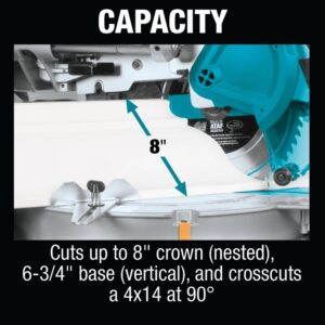 Makita 15 Amp 12 in. Dual-Bevel Sliding Compound Miter Saw with Laser and Stand