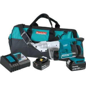 Makita 18-Volt LXT 5.0Ah Lithium-Ion Cordless 18-Gauge Straight Shear Kit