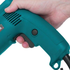 Makita 4.9 Amp 3/8 in. Corded Low Noise (79dB) Variable Speed Drill with Keyless Chuck and Hard Case