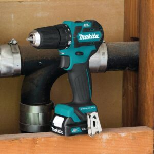 Makita 12-Volt Max CXT Lithium-Ion 3/8 in. Brushless Cordless Driver Drill Kit with (2) Batteries (2.0 Ah), Charger, Hard Case