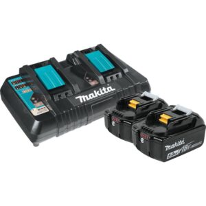 Makita 18-Volt 5.0Ah LXT Lithium-Ion Battery and Dual Port Charger Starter Pack