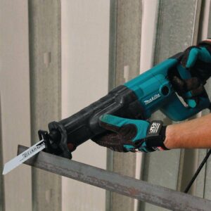 Makita 11 Amp Corded Variable Speed Reciprocating Saw with Reciprocating Saw Blade Assortment Set (6-Piece)