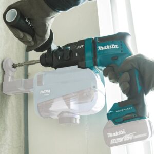 Makita 18-Volt 11/16 in. LXT Lithium-Ion Brushless Cordless AVT Rotary Hammer (Tool-Only), Accepts SDS-Plus Bits, AWS Capable