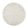 Manor Luxe 56 in. Snowflake Sequin Soft Plush Furry Round Christmas Tree Skirt in White