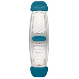 Rachael Ray Marine Blue Stainless Steel Multi-Grater with Silicone Handles