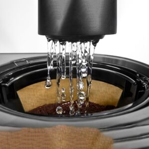 KitchenAid 12-Cup Matte Grey Drip Coffee Maker with Spiral Showerhead