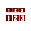 Milescraft 1.5 in. and 2.5 in. Vertical Number Template Set (40-Piece)