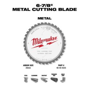 Milwaukee 6-7/8 in. x 36 Carbide Teeth Metal Cutting Circular Saw Blade