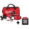 Milwaukee M12 FUEL 12-Volt 3 in. Lithium-Ion Brushless Cordless Cut Off Saw Kit with M12 Flood Light
