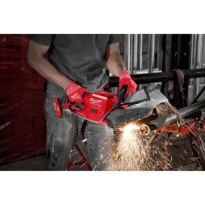 Milwaukee M18 FUEL 18-Volt Lithium-Ion Brushless 9 in. Cordless Cut Off Saw & 4-1/2 in. Grinder with Paddle Switch (2-Tool)
