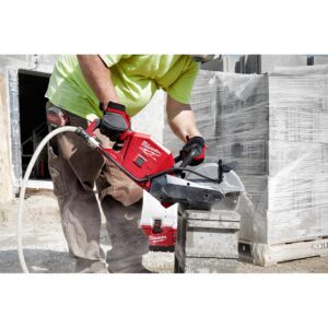 Milwaukee M18 FUEL ONE-KEY 18-Volt Lithium-Ion Brushless Cordless 9 in. Cut Off Saw Kit W/ (2) 12.0Ah Batteries & Rapid Charger