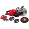 Milwaukee M18 FUEL ONE-KEY 18-Volt Lithium-Ion Brushless Cordless 9 in. Cut Off Saw Kit W/ (2) 12.0Ah Batteries & Rapid Charger