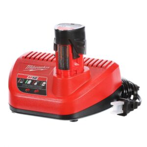 Milwaukee M12 12-Volt Lithium-Ion Cordless 3/8 in. Ratchet and Inflator Combo Kit (2-Tool) with (1) Battery and Charger