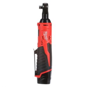 Milwaukee M12 12-Volt Lithium-Ion Cordless 3/8 in. Ratchet and Inflator Combo Kit (2-Tool) with (1) Battery and Charger
