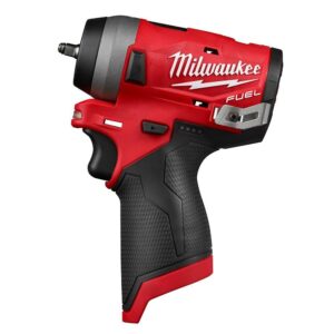 Milwaukee M12 FUEL 12-Volt Lithium-Ion Brushless Cordless 3/8 in. Ratchet &1/4 in. Impact Wrench with two 3.0 Ah Batteries