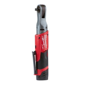 Milwaukee M12 FUEL 12-Volt Lithium-Ion Brushless Cordless 3/8 in. Ratchet & 1/4 in. Impact Combo with (1) 2.0Ah Battery & Charger