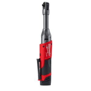 Milwaukee M12 FUEL 12-Volt Lithium-Ion Brushless Cordless 1/4 in. Extended Reach Ratchet Kit with One 2.0 Ah Batteries