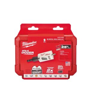 Milwaukee Hole Dozer General Purpose Bi-Metal Hole Saw Set (9-Piece)