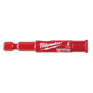 Milwaukee 3/8 in. Diamond Plus Hole Saw W/ Arbor