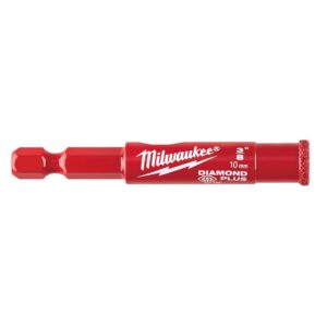 Milwaukee 3/8 in. Diamond Plus Hole Saw W/ Arbor