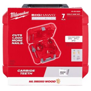 Milwaukee BIG HAWG Carbide Hole Saw Kit (7-Piece)
