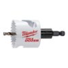 Milwaukee 2-1/8 in. Hole Dozer Bi-Metal Hole Saw with 3/8 in. Arbor & Pilot Bit