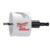 Milwaukee 2-1/2 in. Hole Dozer Bi-Metal Hole Saw with 3/8 in. Arbor & Pilot Bit