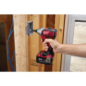 Milwaukee M18 18-Volt Lithium-Ion Cordless 1/4 in. Hex 2-Speed Impact Driver W/(2) 3.0Ah Batteries, Charger, Hard Case