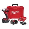 Milwaukee M18 18-Volt Lithium-Ion Cordless 1/4 in. Hex 2-Speed Impact Driver W/(2) 3.0Ah Batteries, Charger, Hard Case