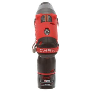 Milwaukee M12 FUEL 12-Volt Lithium-Ion Brushless Cordless 3/8 in. Impact Wrench Kit w/Two 2.0 Ah Batteries, Charger and Tool Bag