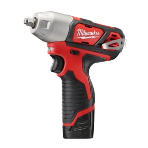 Milwaukee M12 12-Volt Lithium-Ion Cordless 1/4 in. Impact Wrench Kit W/ (2) 1.5Ah Batteries, Charger & Hard Case