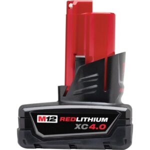 Milwaukee M12 FUEL 12-Volt Lithium-Ion Brushless Cordless Stubby 1/4 in. Impact Wrench Kit with One 4.0 and One 2.0Ah Batteries