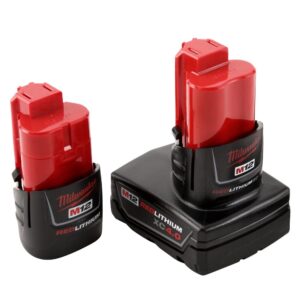 Milwaukee M12 FUEL 12-Volt Lithium-Ion Brushless Cordless Stubby 1/4 in. Impact Wrench Kit with One 4.0 and One 2.0Ah Batteries