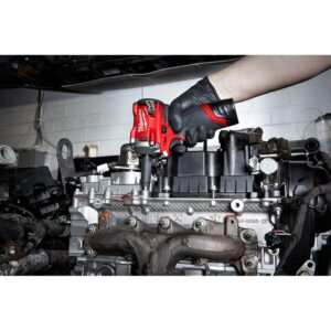 Milwaukee M12 FUEL 12-Volt Lithium-Ion Brushless Cordless Stubby 3/8 in. Impact Wrench Kit with One 4.0 and One 2.0Ah Batteries