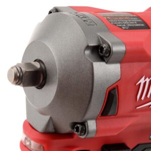 Milwaukee M12 FUEL 12-Volt Lithium-Ion Brushless Cordless Stubby 3/8 in. Impact Wrench Kit with One 4.0 and One 2.0Ah Batteries
