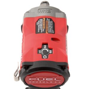 Milwaukee M12 FUEL 12-Volt Lithium-Ion Brushless Cordless Stubby 1/2 in. Impact Wrench Kit with Pin Detent, 2 Batteries and Bag