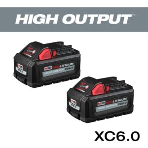 Milwaukee M18 FUEL 18-Volt 1/2 in. Lithium-Ion Brushless Cordless Impact Wrench w/ Friction Ring (2-Tool) w/ Two 6.0Ah Batteries