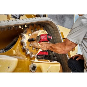 Milwaukee M18 ONE-KEY FUEL 18-Volt Lithium-Ion Brushless Cordless 1/2 in. Impact Wrench with Extended Anvil Kit with 2 Batteries