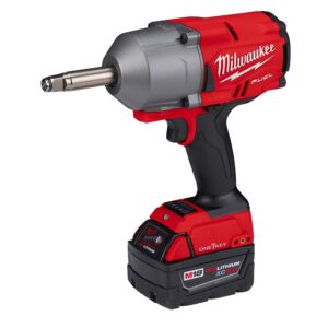 Milwaukee M18 ONE-KEY FUEL 18-Volt Lithium-Ion Brushless Cordless 1/2 in. Impact Wrench with Extended Anvil Kit with 2 Batteries