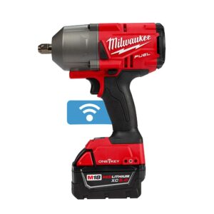 Milwaukee M18 FUEL ONE-KEY 18-Volt Lithium-Ion Brushless Cordless 1/2 in. Impact Wrench w/ Pin Detent Kit w/(2) 5.0Ah Batteries