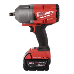 Milwaukee M18 FUEL ONE-KEY 18-Volt Lithium-Ion Brushless Cordless 1/2 in. Impact Wrench w/ Pin Detent Kit w/(2) 5.0Ah Batteries