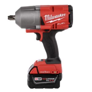 Milwaukee M18 FUEL ONE-KEY 18-Volt Lithium-Ion Brushless Cordless 1/2 in. Impact Wrench w/ Friction Ring Kit w/(2) 5.0Ah Batteries