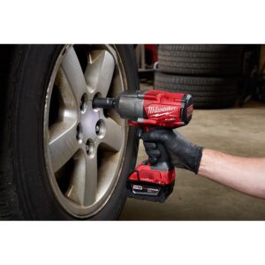Milwaukee M18 FUEL ONE-KEY 18-Volt Lithium-Ion Brushless Cordless 1/2 in. Impact Wrench w/ Friction Ring Kit w/(2) 5.0Ah Batteries