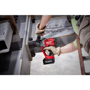 Milwaukee M18 FUEL ONE-KEY 18-Volt Lithium-Ion Brushless Cordless 1 in. Impact Wrench with Friction Ring and Two 8.0 Ah Batteries