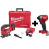 Milwaukee M18 FUEL 18-Volt Lithium-Ion Brushless Cordless Jig Saw Kit with M18 FUEL Impact Driver