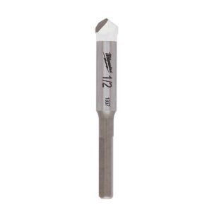 Milwaukee 1/2 in. Carbide Tipped Drill Bit for Drilling Natural Stone, Granite, Slate, Ceramic and Glass Tiles
