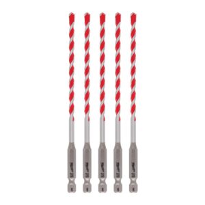 Milwaukee 3/16 in. SHOCKWAVE Carbide Hammer Drill Bits (5-Pack)