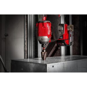 Milwaukee M18 18-Volt Lithium-Ion Force Logic Cordless 1/2 in. - 4 in. Knockout Tool Kit /W Bonus Impact Driver and Step Bits